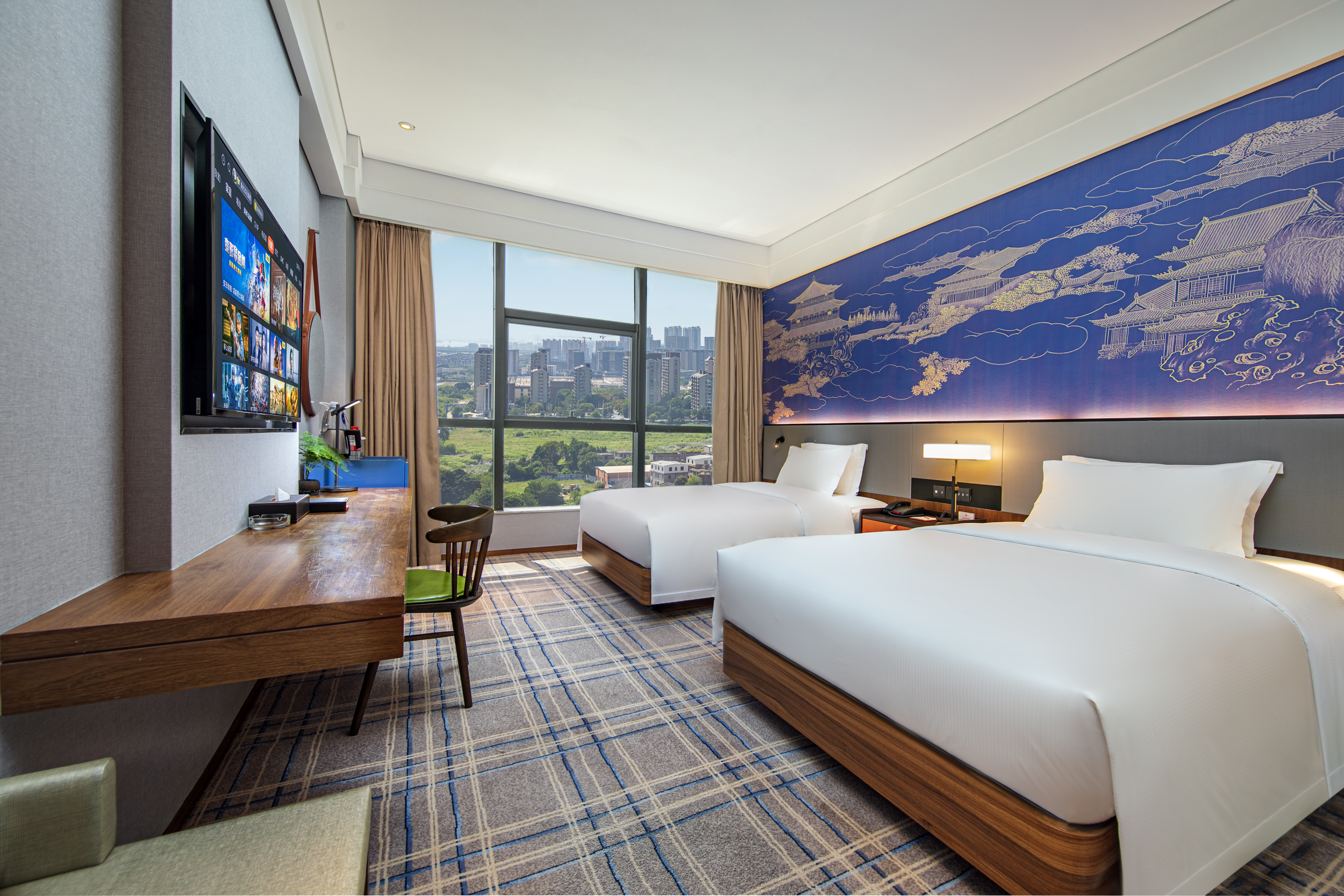 臻選行政雙床房（金可兒床墊+康乃馨布草+迷你冰箱）