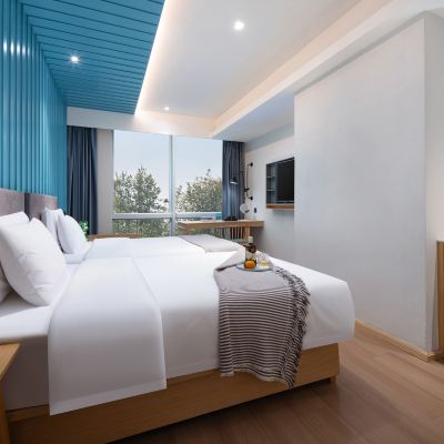 豪華雙床房（智能客控+零壓床墊+冰箱） CityNote希諾酒店（廣州北京路省人民醫院店）優惠