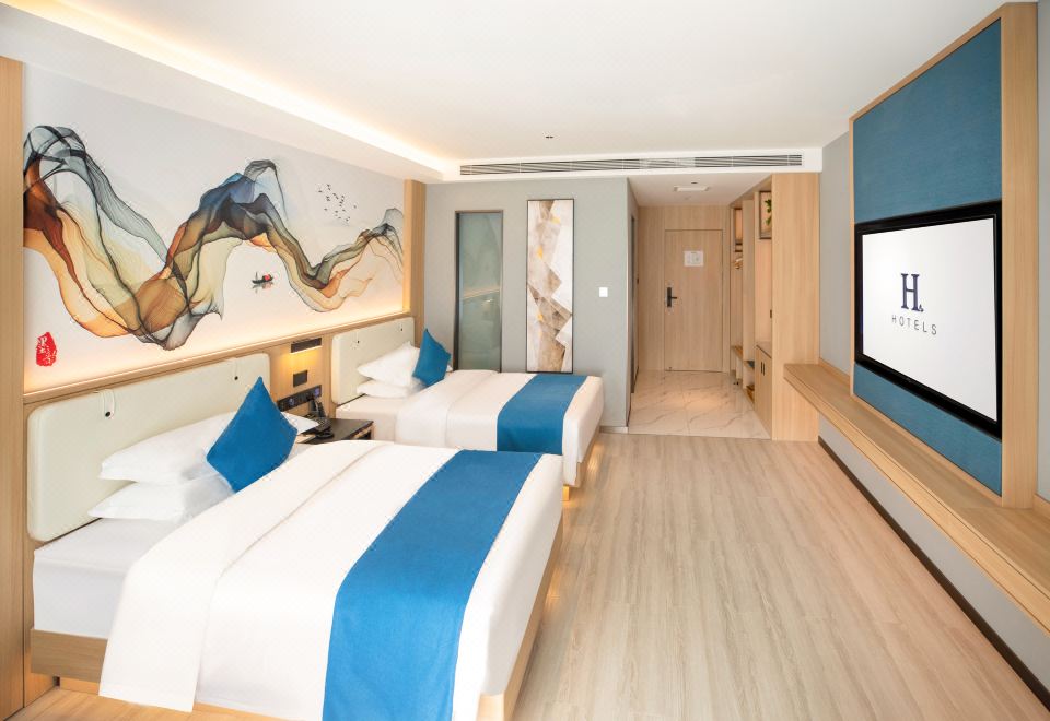 H Hotel (Chifeng Municipal Government High-speed Railway Station)Smart Business Room (2 Beds)