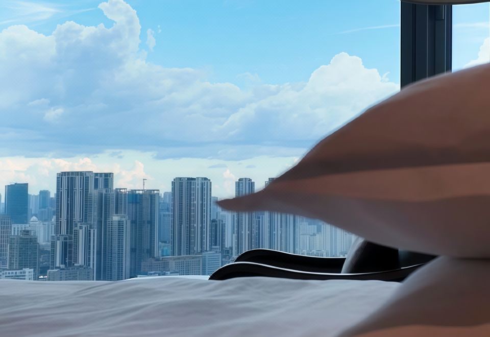 行政大床房「静享云端晨曦-俯瞰城市天际线」