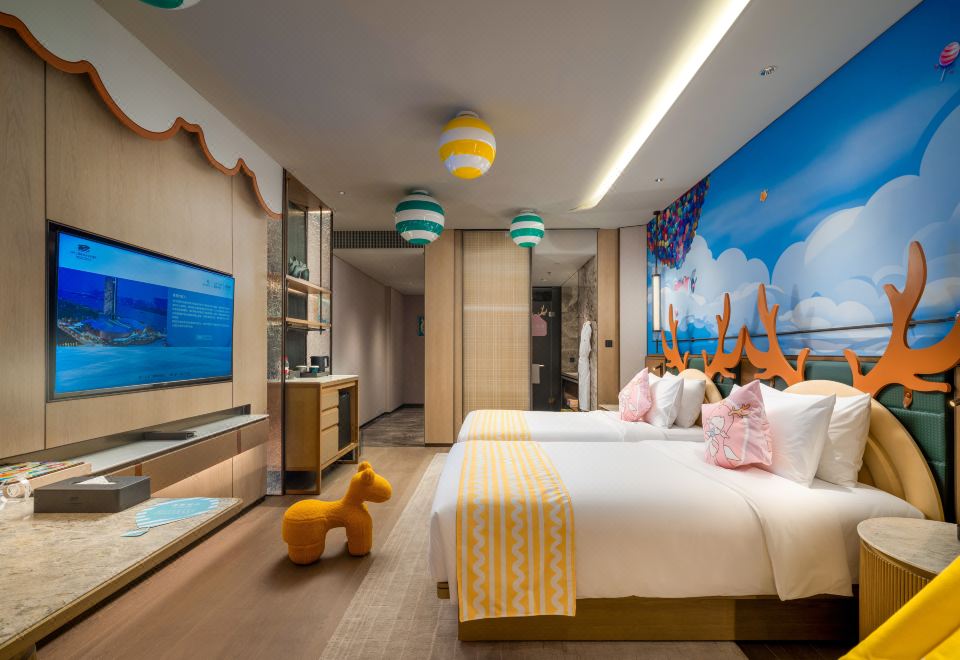 Yangzi River International Conference CenterCandy House Family Twin Room (Childlike Tent)