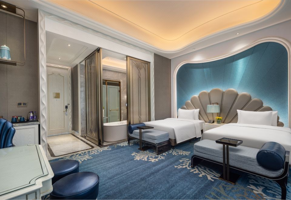 Wanda Vista Qingdao Oriental Film City HotelGrand Deluxe Sea View Twin