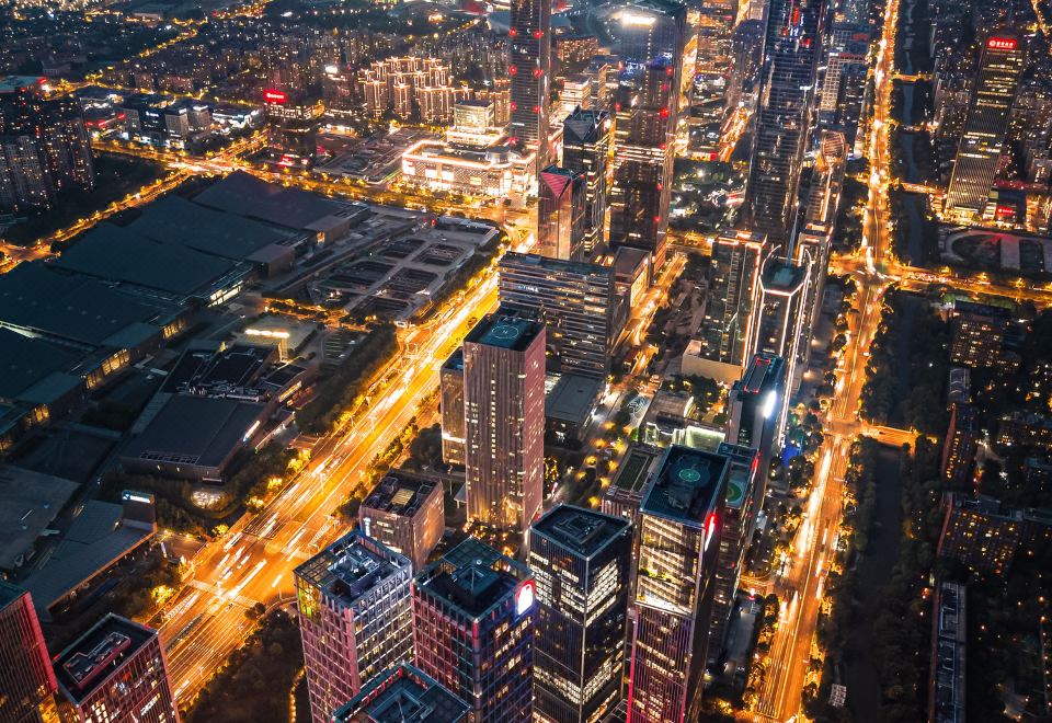 InterContinental NanjingDeluxe Cloud Double Bed Room - Higher Floor Panorama Jinling Cityscape