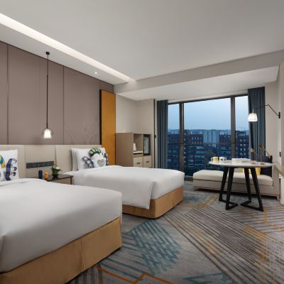 高級房 雙人床 上海北虹橋綠地鉑驪酒店優惠