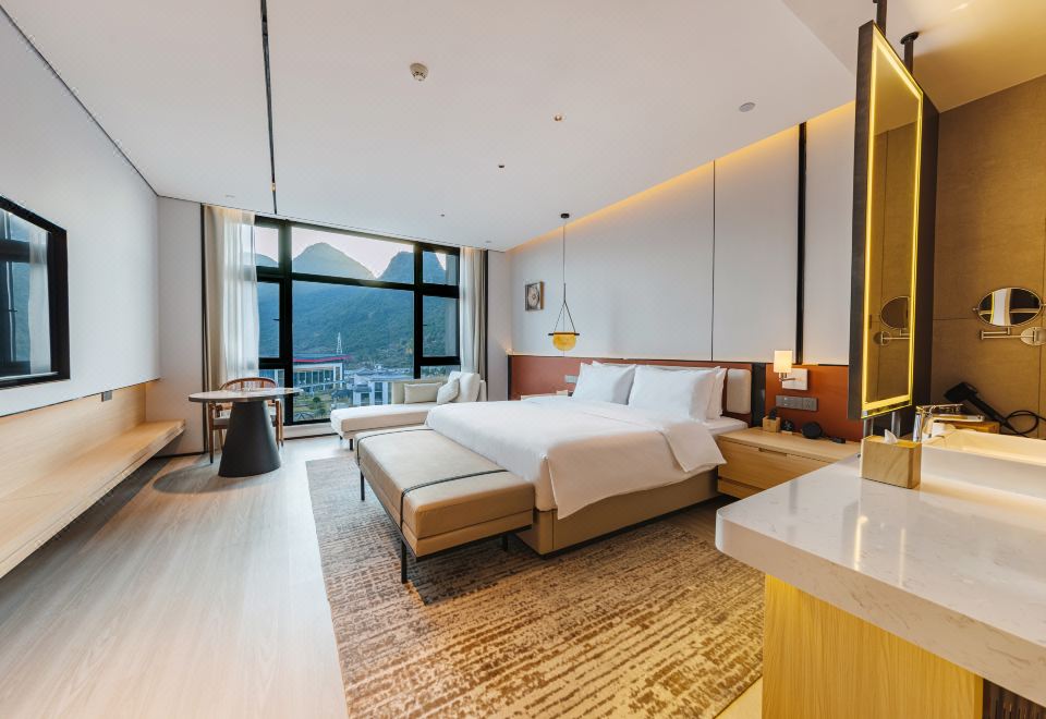 QINGLIAN VILLAQueen Bed Room-Mountain View