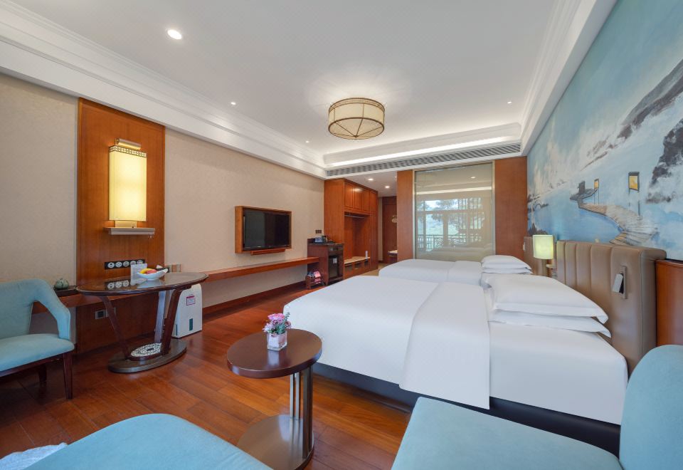 Dongguan Tangxia Goodview Hot Spring HotelSuperior Hot Spring Room (2 Beds) (Soaking Tub) (Main Building)