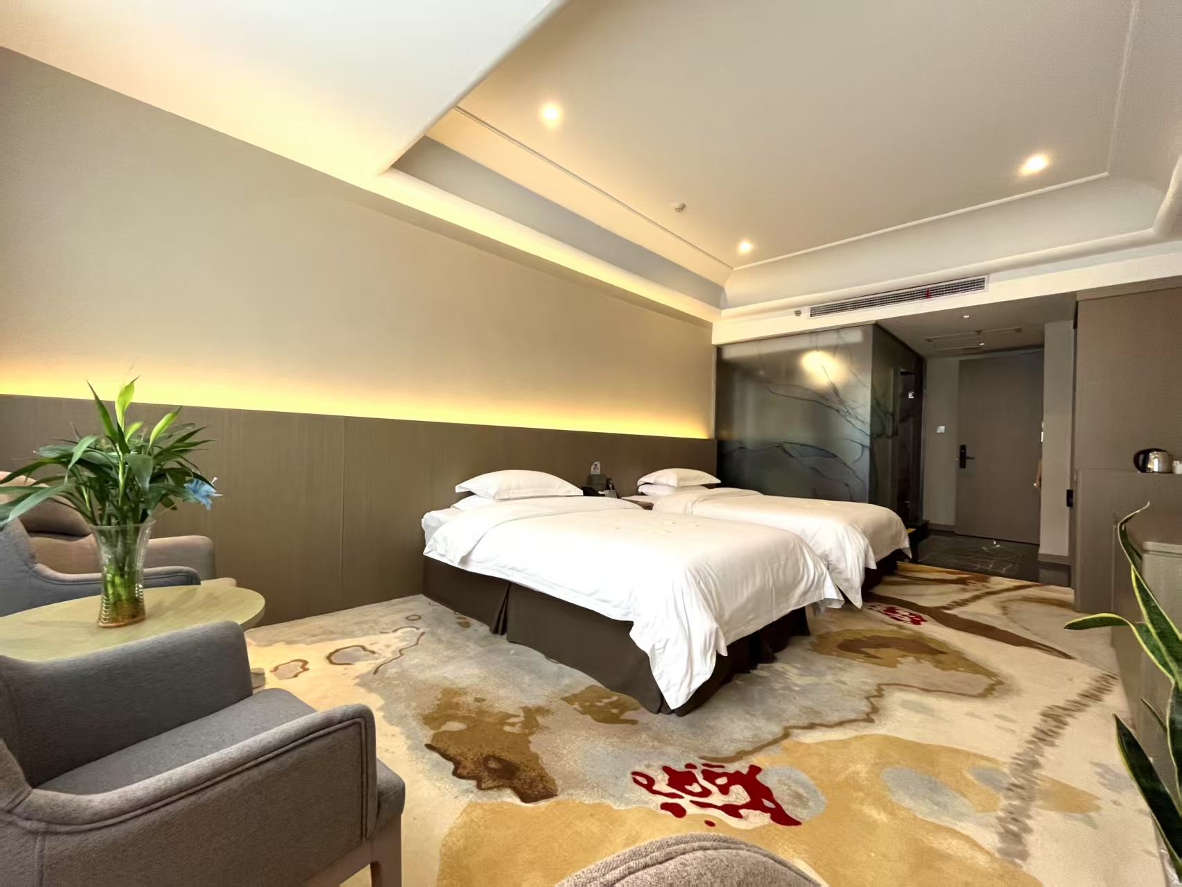 Kunshan Jiale International Business Hotel (Ma'anshan Middle Road Wanxianghui)特惠双床房
