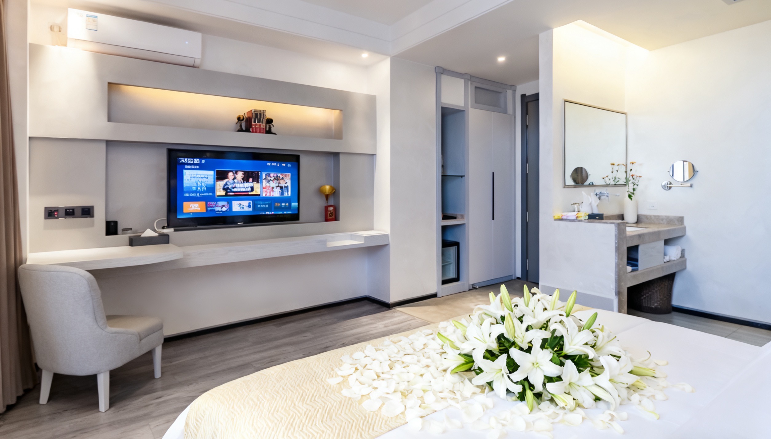 海埂观.鸥·精品大床房【亚朵款床垫+小冰箱+沙发】