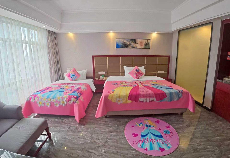 卡通親子雙床房（小冰箱）