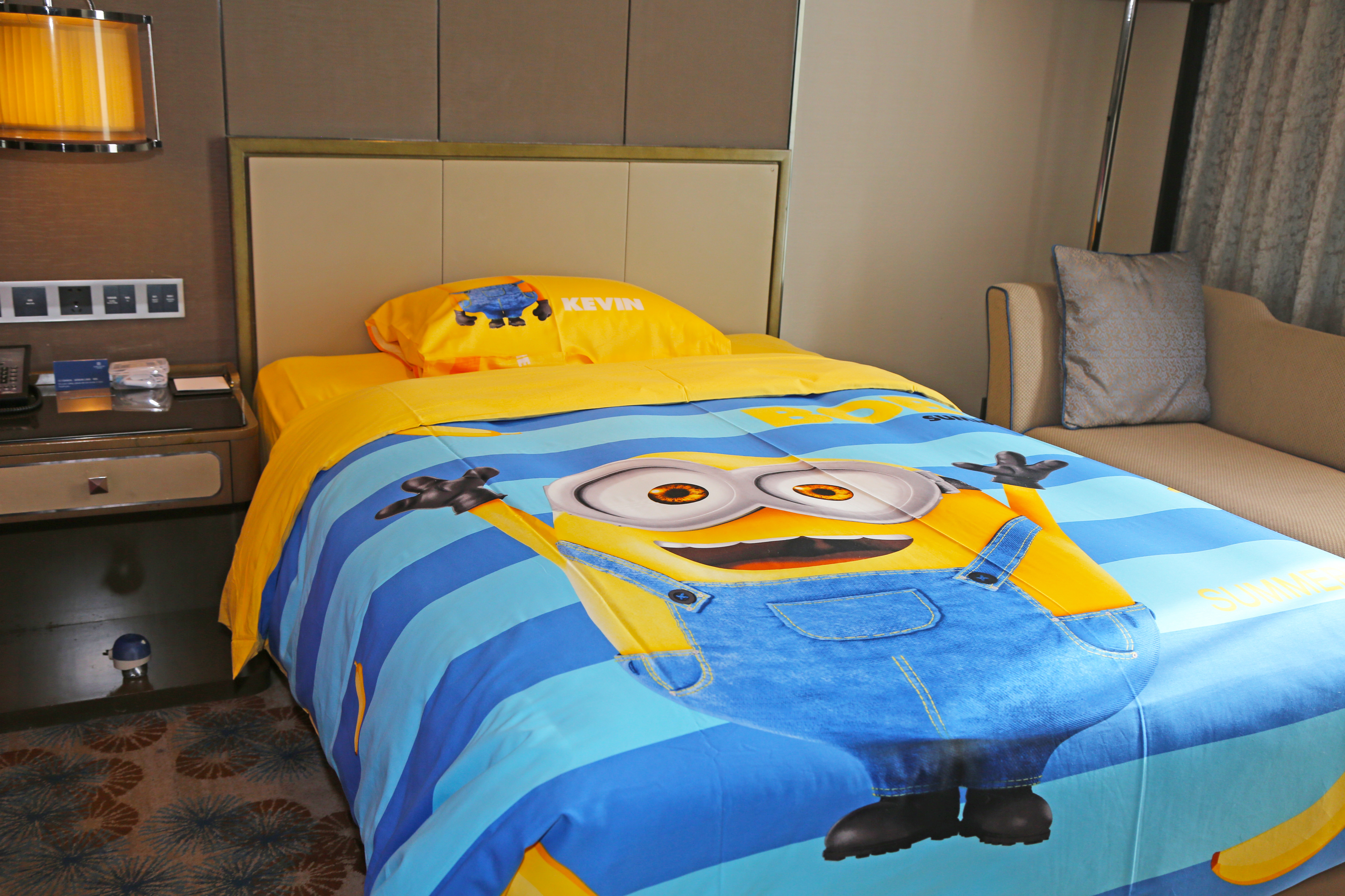 Wanda Realm Tai'an亲子主题双床房（卡通童趣+浴缸+Acca Kappa洗护品）