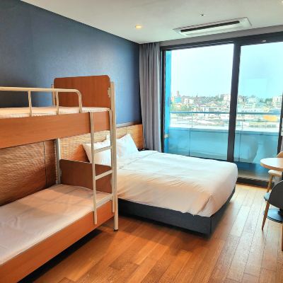 디럭스 패밀리 쿼드룸(성인 2인+아동 2인) SL호텔 강릉 쿠폰