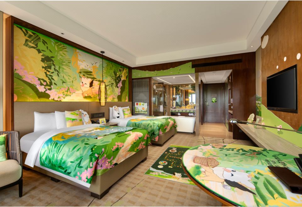 JW Marriott Hotel Zhejiang AnjiSunshine Sports Family Balcony View Twin Room