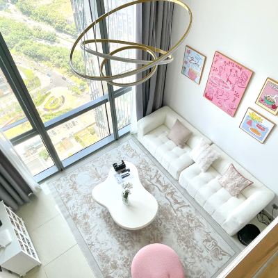 “馬卡龍”三室兩衛複式套房（大冰箱+洗衣機） 廈門雲海·遇璽飯店公寓（五緣灣萬達店）優惠