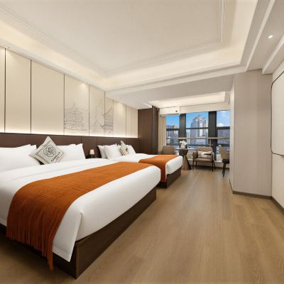 星辰豪華電視雙床房（4K高清電視+舒適床墊） 香水灣公寓酒店（長沙五一廣場壹號公館店）優惠