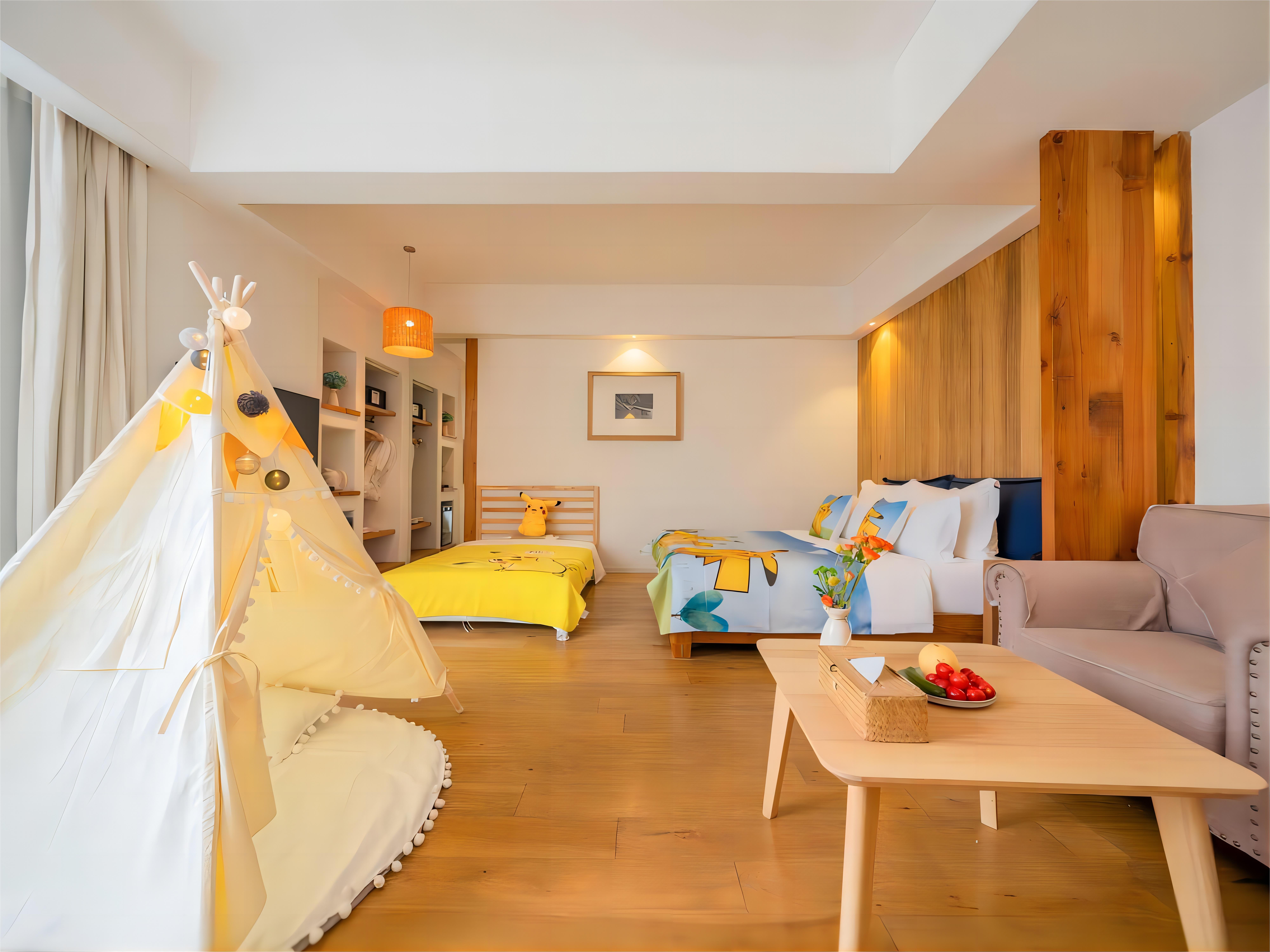 童梦雅舍?Family萌趣亲子房【童趣帐篷+vip电影】