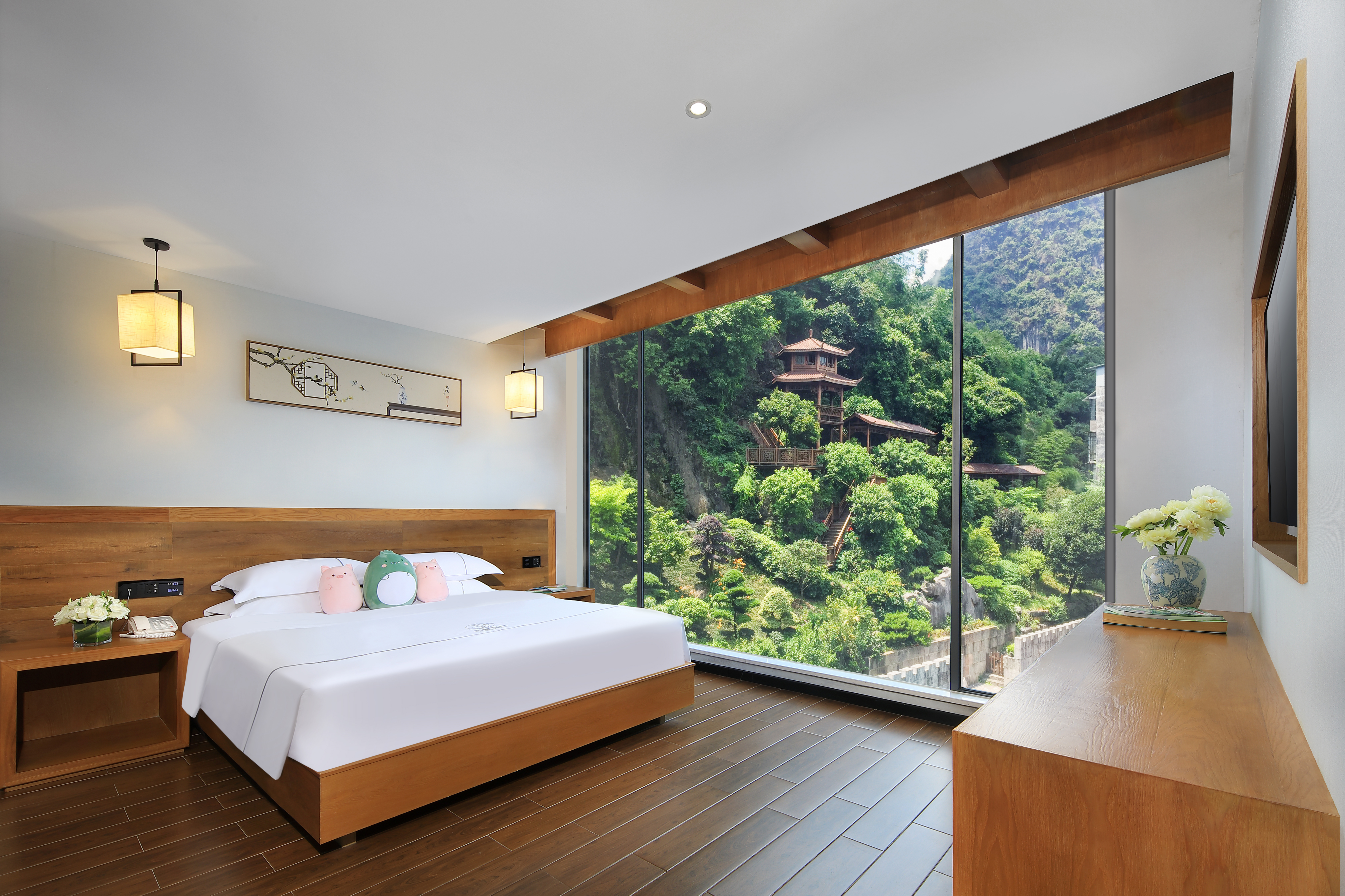 Xianchuang Hotel园景亲子套房+园林景观+小童滑梯+小童帐篷+mini吧