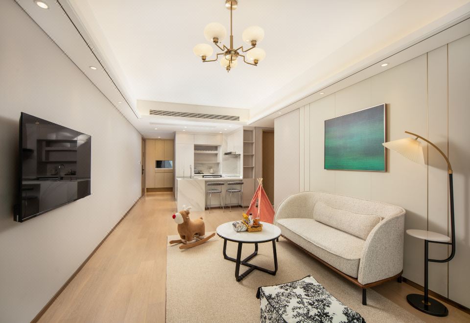 揽秀·一居大床房丨独立客厅丨洗烘一体机丨智能马桶