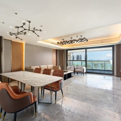 悅海全海景套房三房一廳（獨立觀海陽台+地標景觀+超大客廳+洗衣機+雙開門冰箱） 三亞天成中央海岸海景飯店優惠
