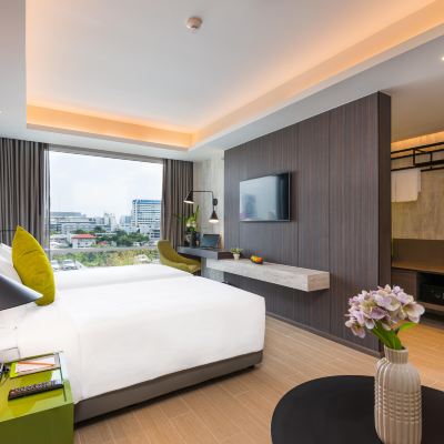 城景豪華雙床房 曼谷拉瑪9號美蒂雅酒店優惠