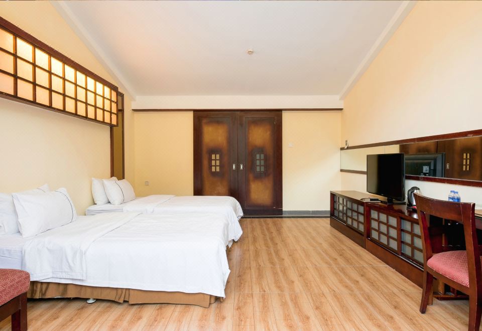 亲水别墅花园复式房|客房直达泳池|独立温泉池