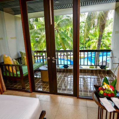 Tropical Deluxe Twin Room with Pool View