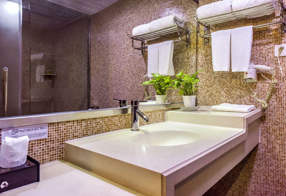 高级大床房「洗浴乾湿分离-灭菌毛巾-采光明亮盈透」