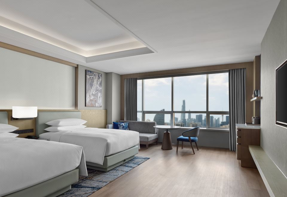 Shanghai Marriott Hotel Yangpu RiversideDeluxe City View Double Room