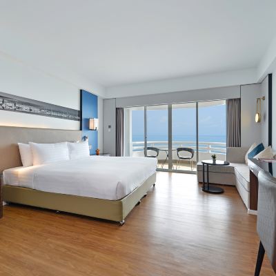 ห้องแกรนด์ดีลักซ์พร้อมวิวทะเล รหัสโปรโมชั่น ดี วารี จอมเทียนบีช (SHA Extra Plus)