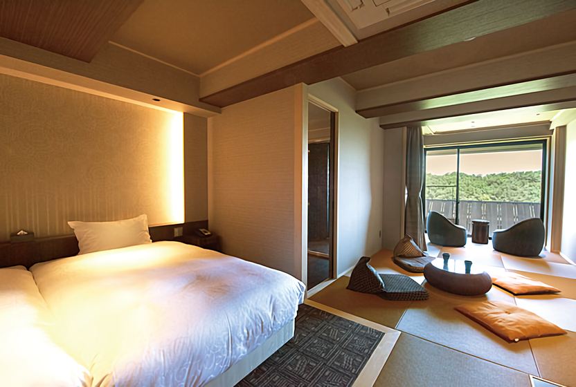 【富士山侧】温泉露天浴池（2号馆日西合璧房）