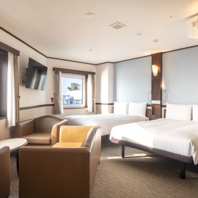 디럭스 오션 뷰 트윈룸 (주차 공간 없음) 토요코인 부산해운대2 쿠폰