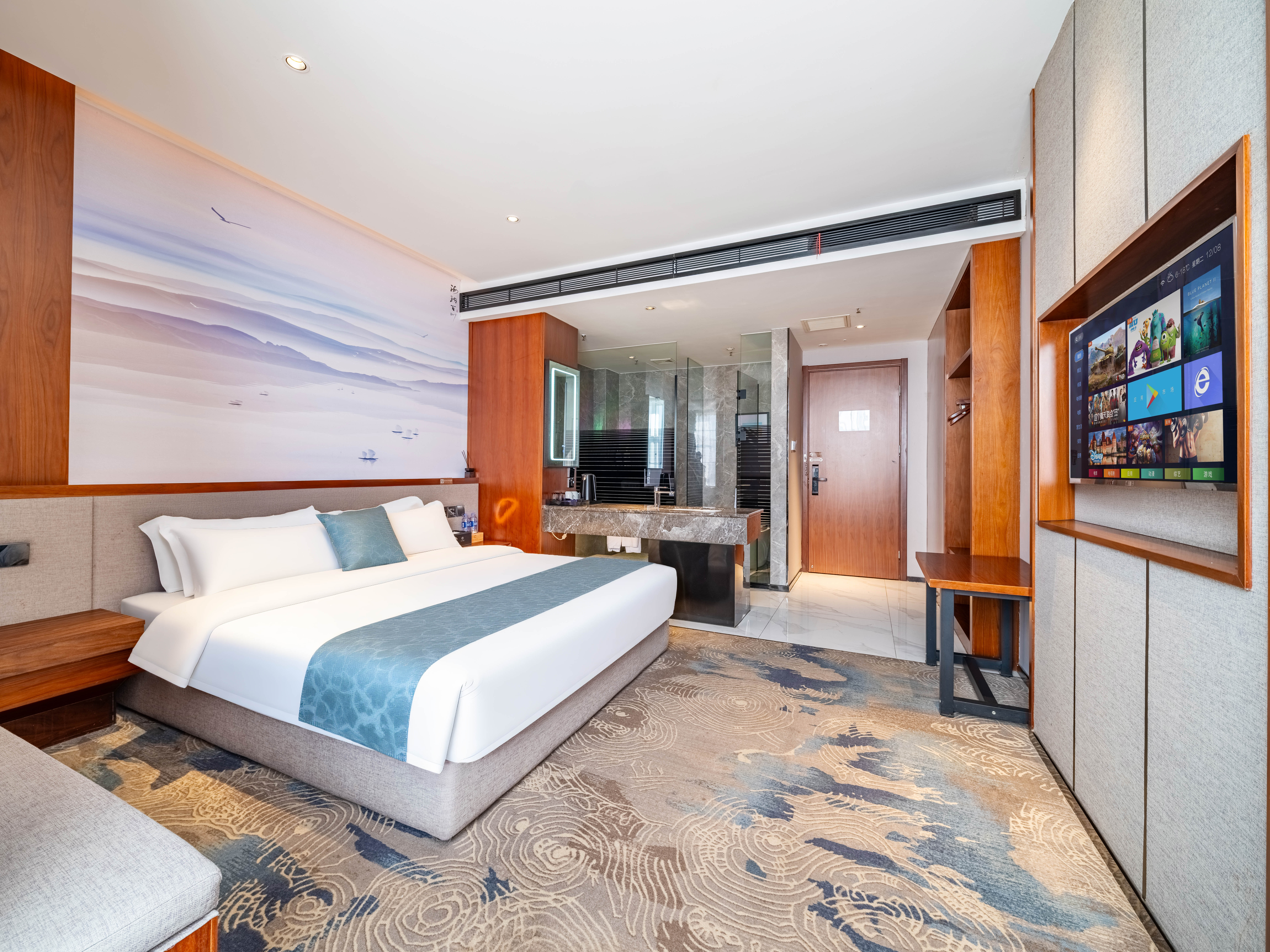 精品大床房【大空间+全屋地热+安静私密】