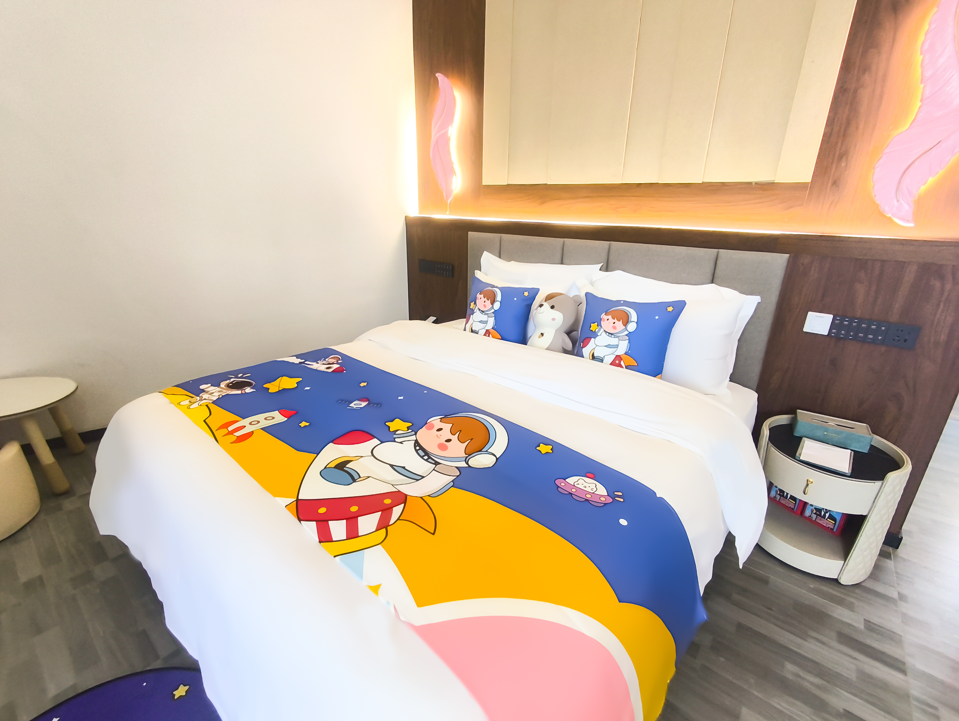 復式親子親水大床房獨立泡池