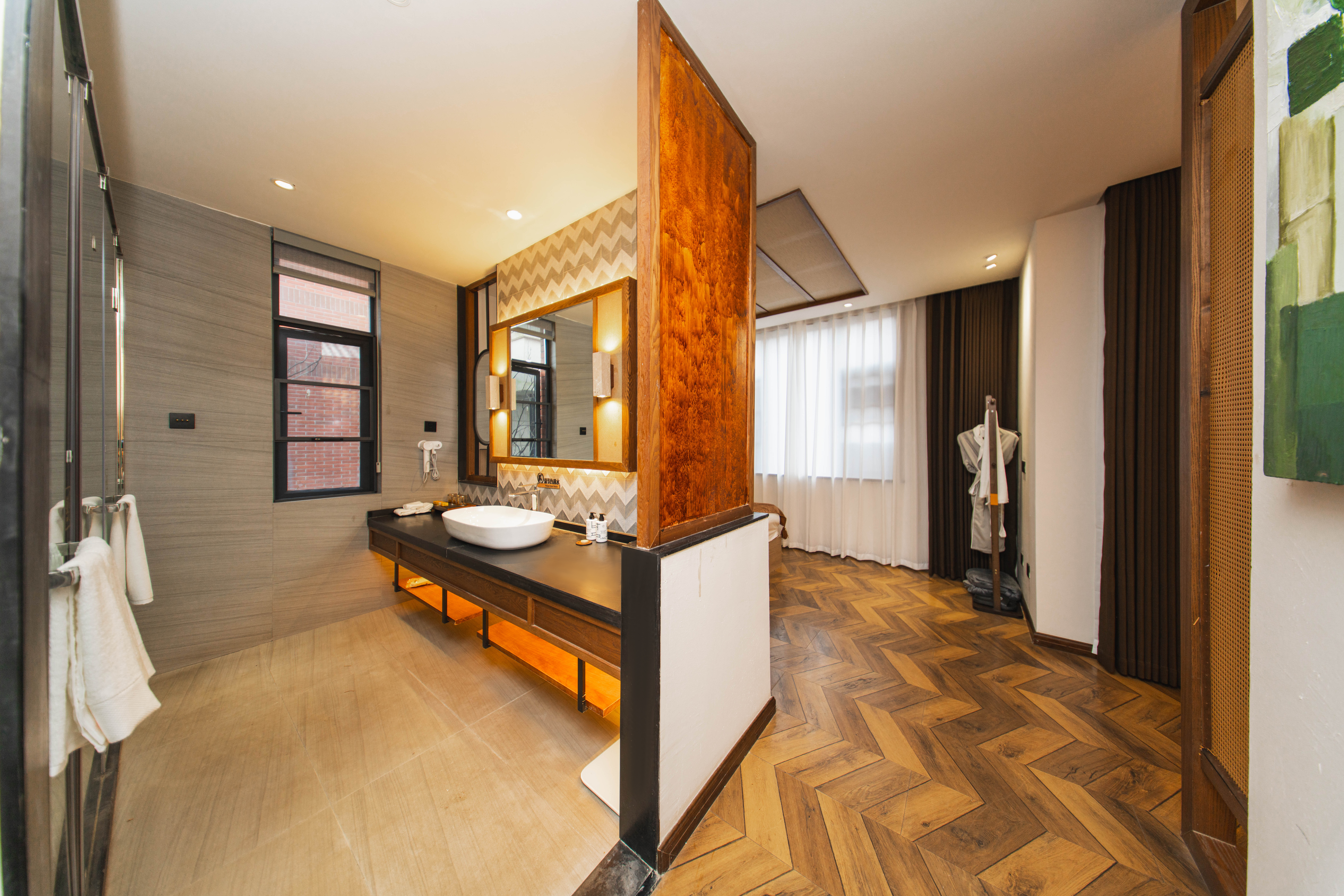 栖峦·睦居私汤双床套房「设计感沙发+无限放水+大客厅」