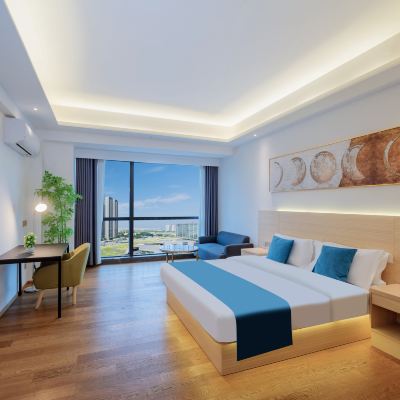 貿然心動-特惠大床房 金榆國際公寓（佛山順德華僑城歡樂海岸Plus店）優惠