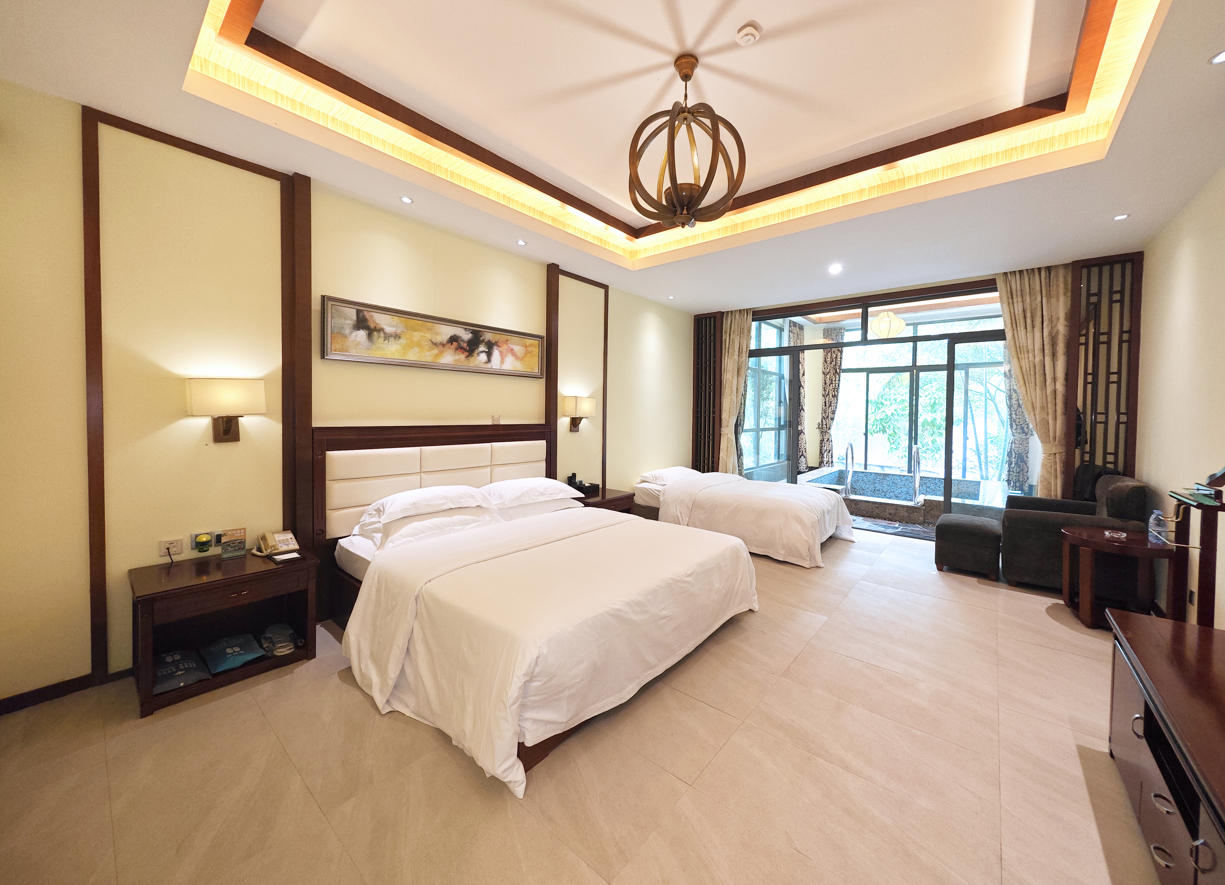 别墅汤屋双床房（室内私汤泡池）