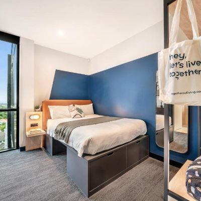 更偉大一室雙人床房 墨爾本共同生活公寓優惠