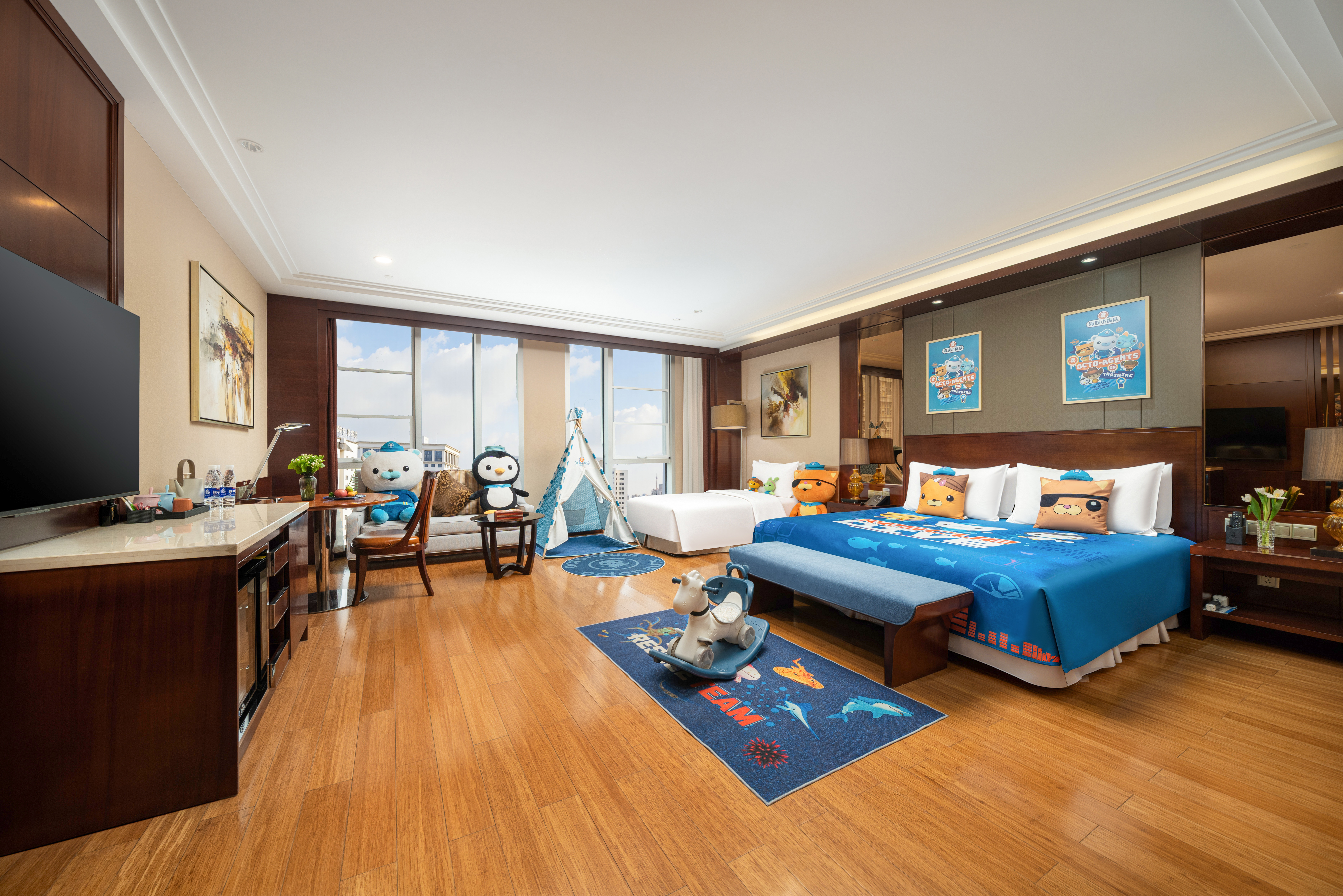 Golden Eagle Summit Hotel KunmingOctonauts Themed Room (Mixed Twin + Children's Toiletries + Themed Decor)