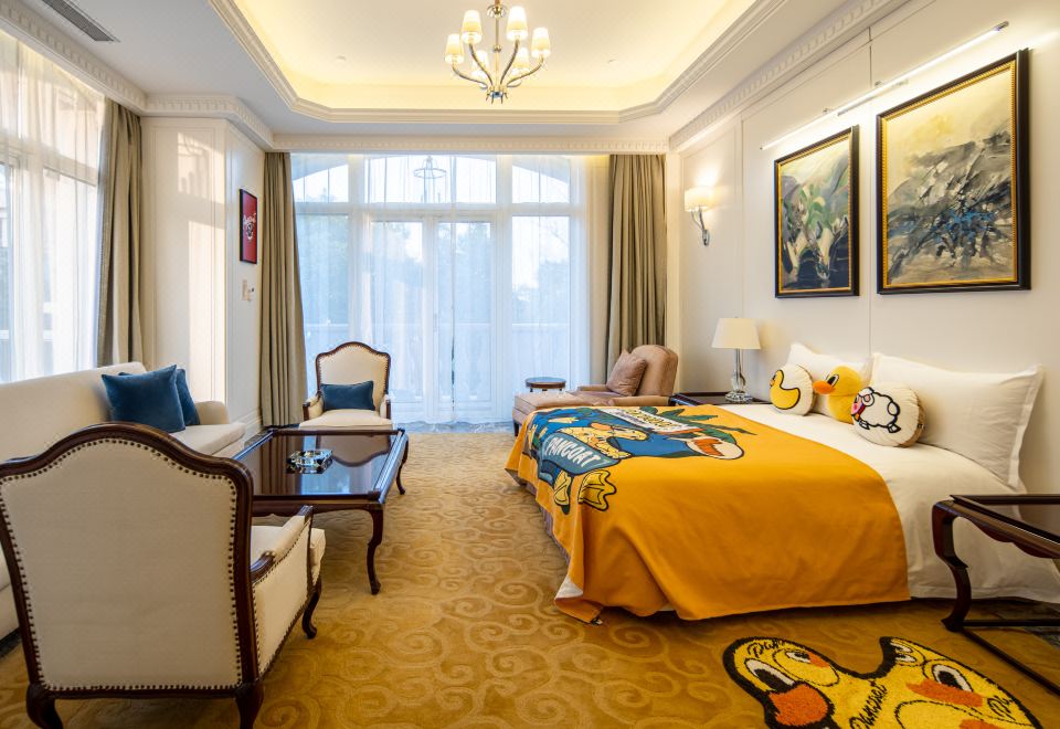 G-DUCK小黄鸭亲子家庭套房（享大客厅，黄鸭玩偶陪伴）