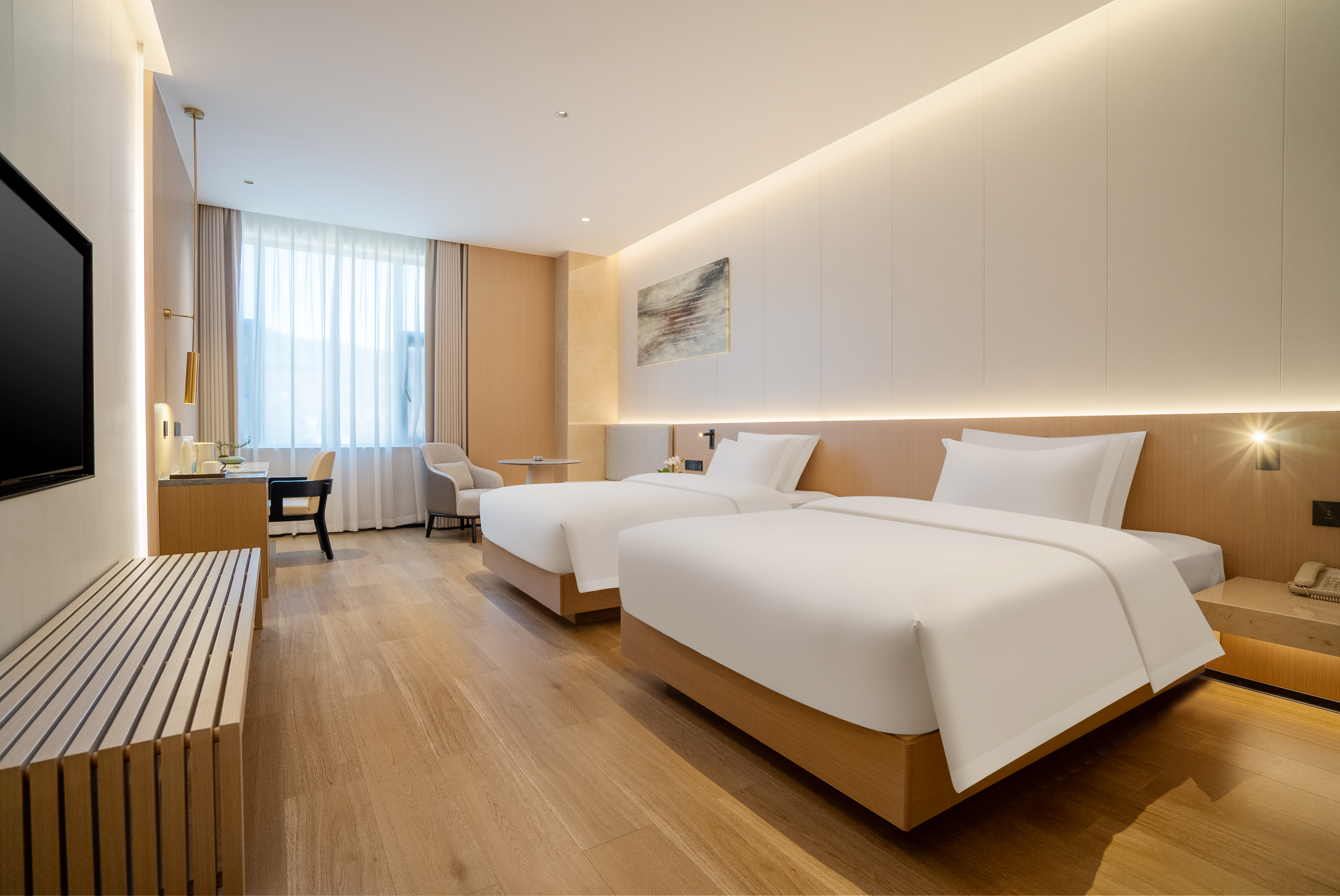 悠享-行政雙床房（助眠床墊+中央空調）