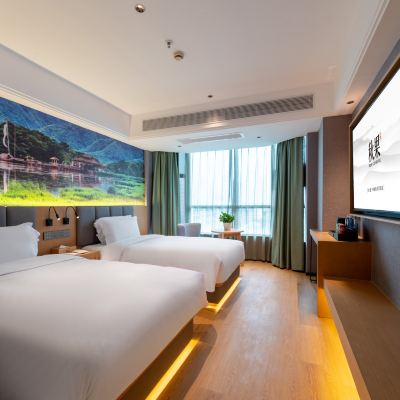 優眠深睡景觀雙床房（助眠床品+全屋智能聲控+手機投屏） 深圳福田皇崗口岸秋果飯店優惠