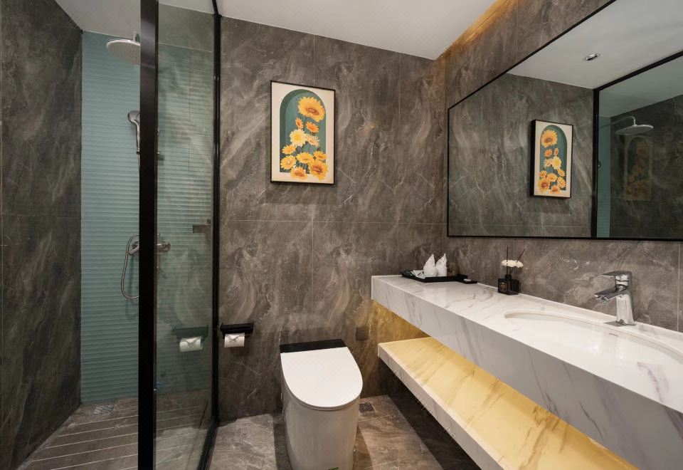 虔心·轻奢智能大床房【小度语音+休闲椅+阳光落地窗】