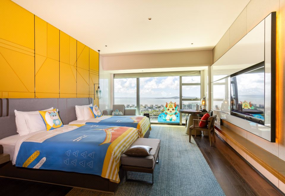 龙境探秘·亲子互动主题双床房（180°海上日出）