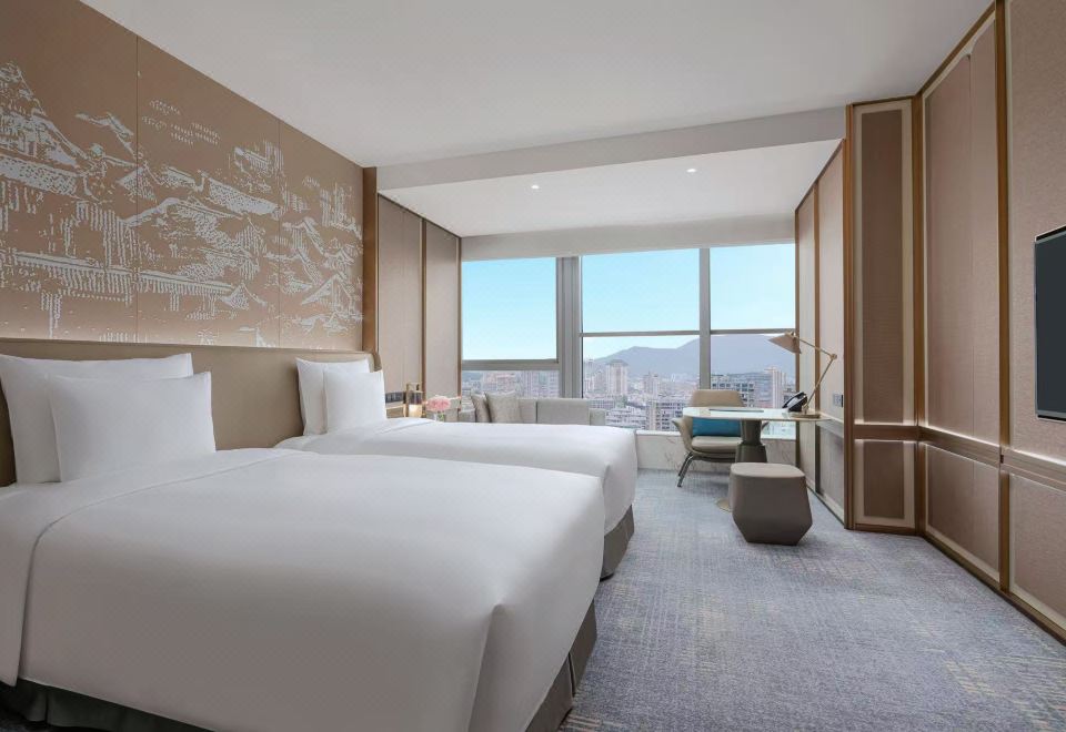 高級雙床房-全景落地窗雅致舒適