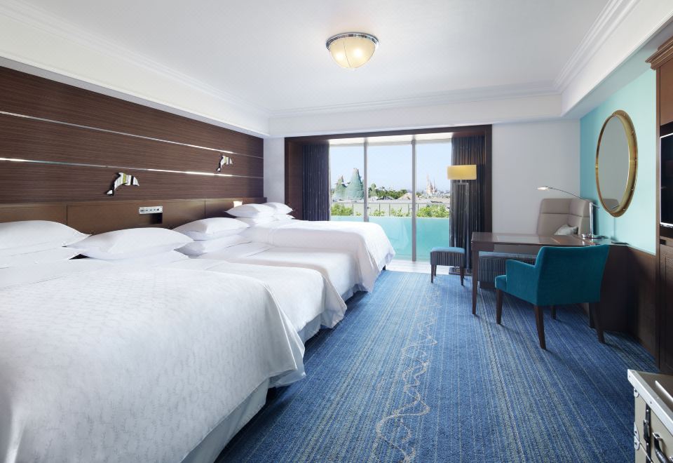 海洋夢幻客房 4 張床