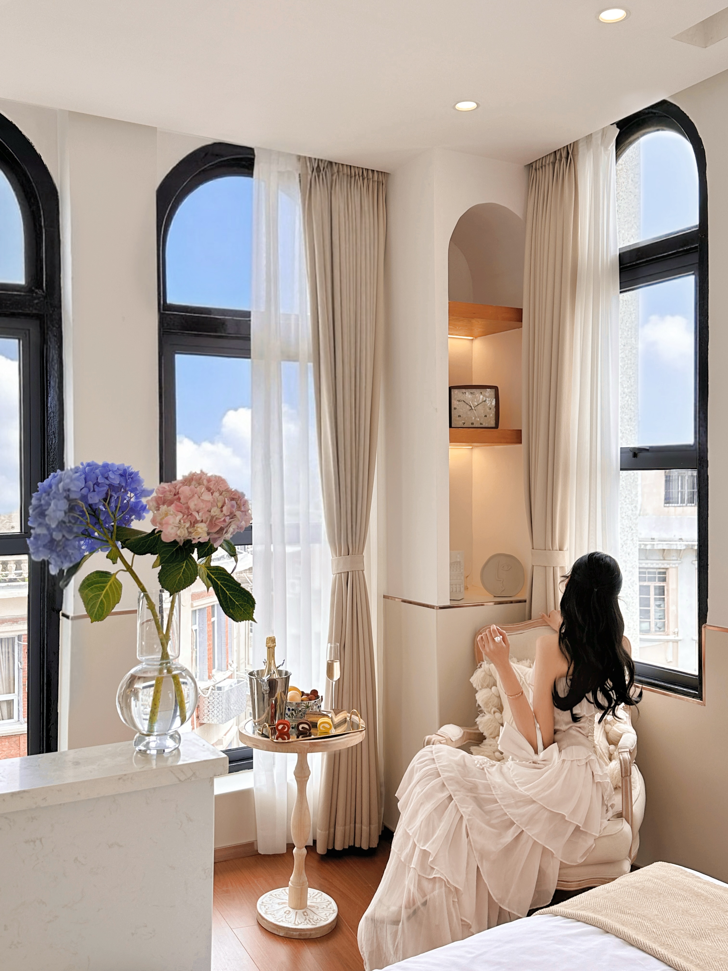 莫奈·南法古堡花园大床房（投影仪+浴缸+360度骑楼景