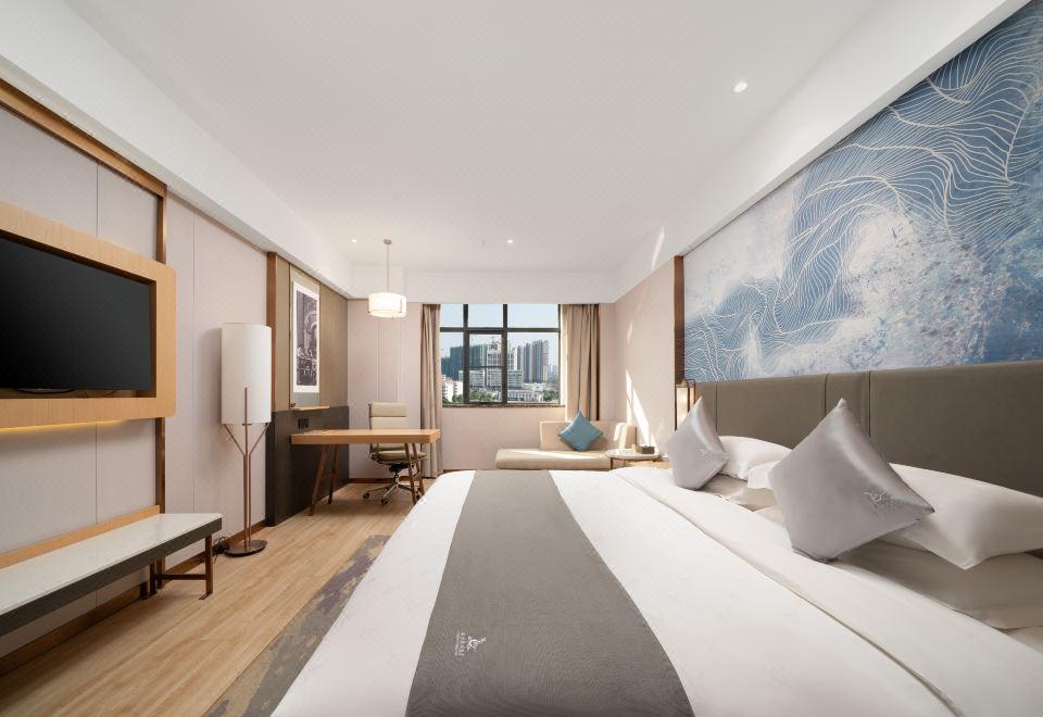 Oriental Double Bed Room (Smart Guest Control + Comfort Bedding + Executive Office Area)