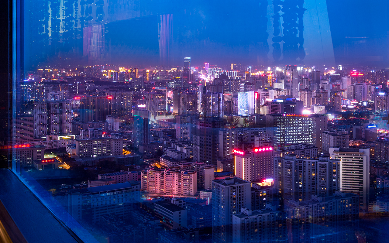 豪華城市景觀大床房