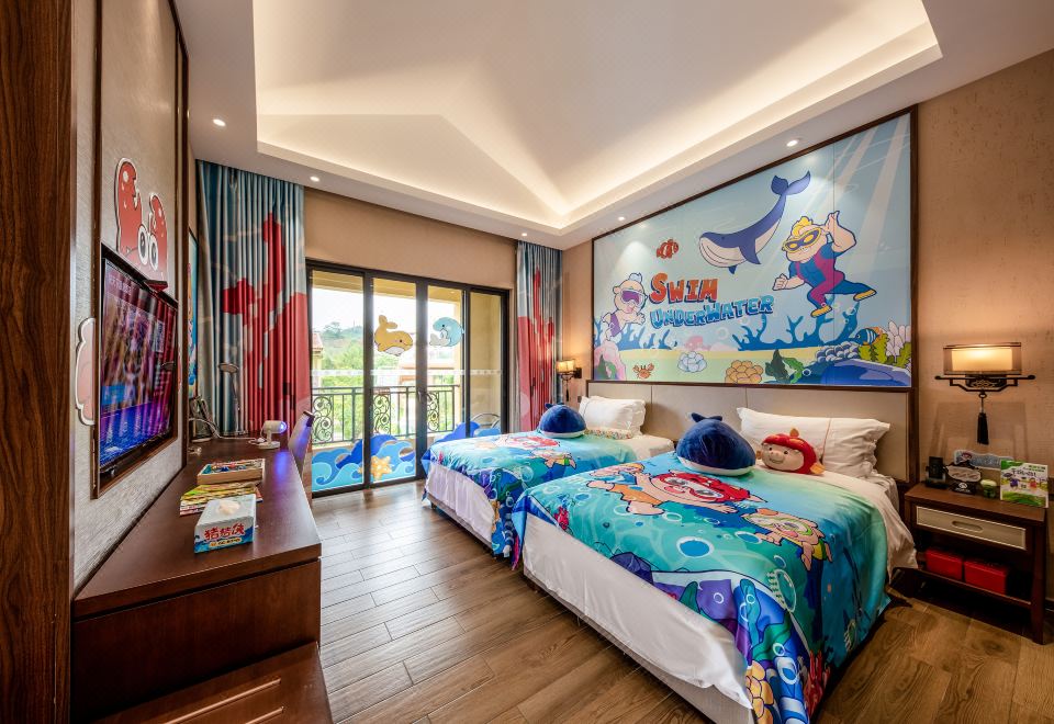 Yuetianxia Hot Spring HotelArea B Zhu Zhu Xia Villa Twin Room