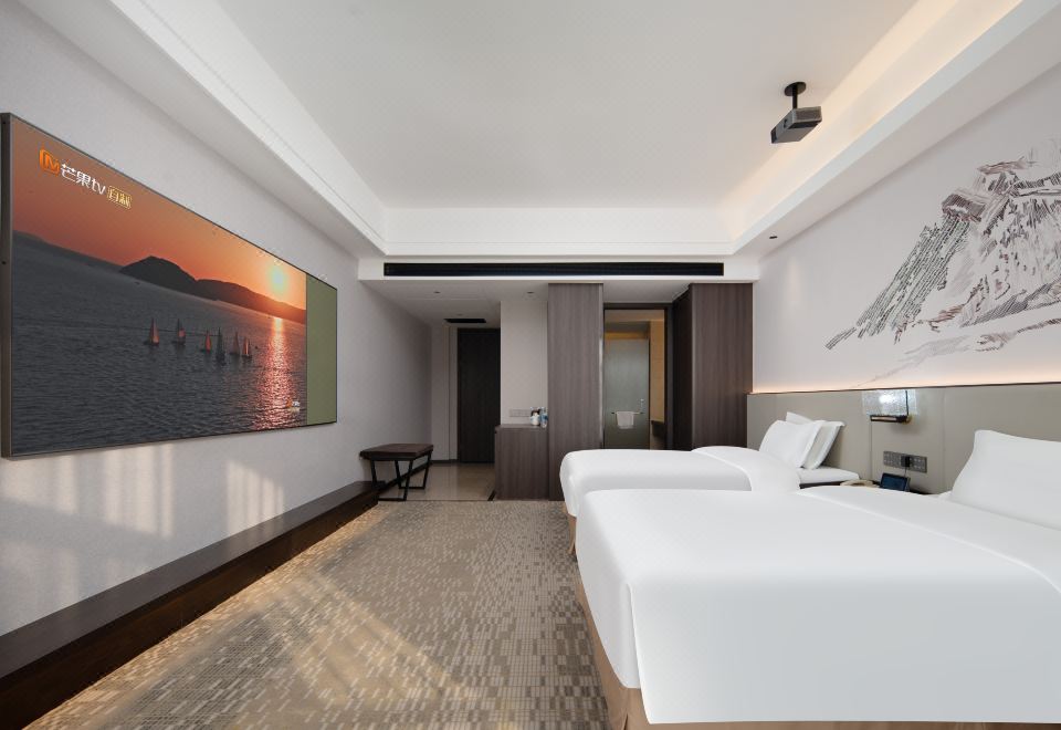 巨幕影音双床房