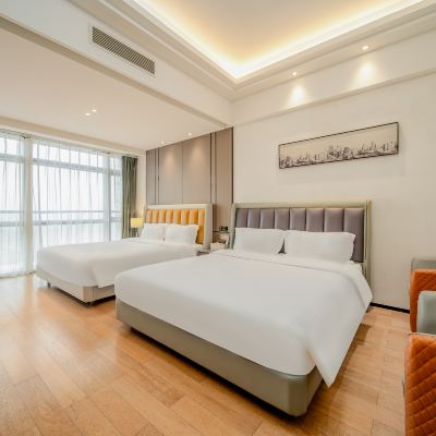 澳景雙床房（冰箱+洗衣機） 你好酒店公寓（珠海橫琴口岸店）優惠